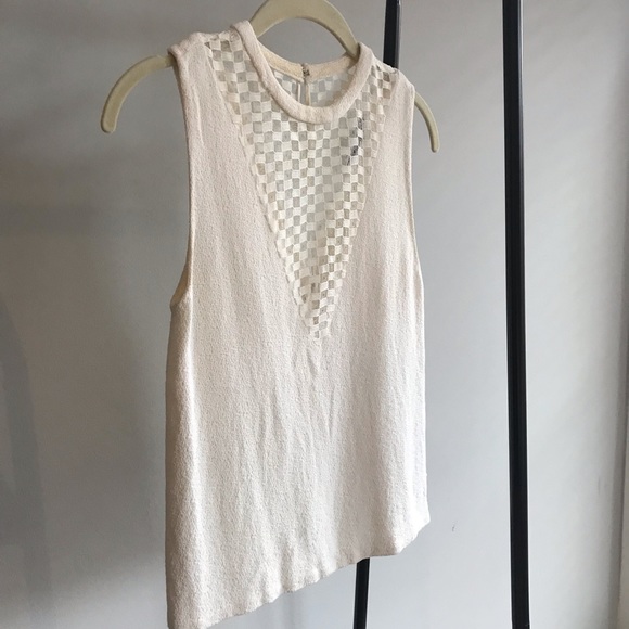A.L.C. Tops - A.L.C Checkered Lace Tank
